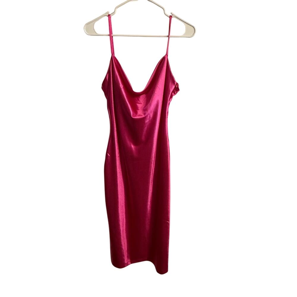 Xxxiticat Hot Pink Spaghetti Strap Slip Dress - Women's Large